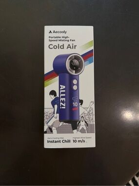 Aecooly Portable High-Speed Misting Fan – Blue